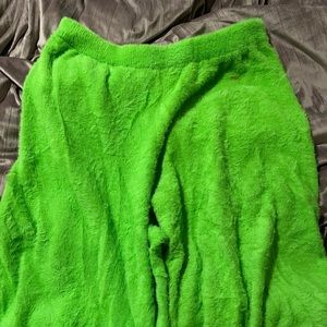 Savage Fenty Fuzzy green pj lounge pants size 3x